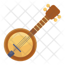 Banjo Sitar Musical Instrument Icon