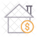 Bank House Dollar Icon