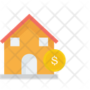 Bank Home Home With Dollar Icon