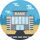Bank Building Construction Icon