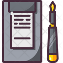 Clipboard Credit Card Pen Icon