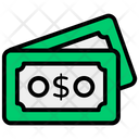 Banknotes Currency Dollars Icon