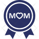 Banner Heart Logo Mom Love Icon