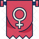 Banner Female Symbol Flag Icon