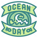 Banner Ribbon Event Placard Ocean Icon