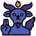 Baphomet Devil Satan Icon