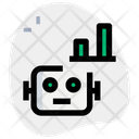 Bar Chart Robot Icon