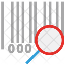 Barcode Investigate Magnifying Icon