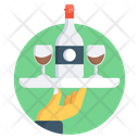 Bar Service Drink Bottle Alcohol Icon