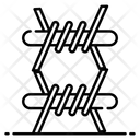 Barbed Wire Fence Razor Wire Icon