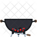 Barbeque Barbecue Briquettes Icon