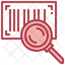 Barcode Find Magnifying Glass Icon
