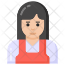 Cafe Staff Barista Female Icon