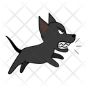 Angry Hostile Dog Icon