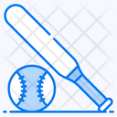 Bat Ball Baseball Equipment Baseball Tool Icon