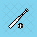 Baseball Bat Ball Icon