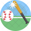 Sports Bat Ball Icon