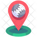 Location Pin Ball Icon