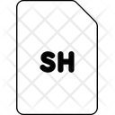 Bash Shell Script Icon - Download in Line Style