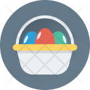 Basket Easter Eggs Icon