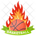 Basketball Flaming Basketball League Basketball Tournament Icon