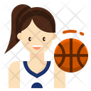 Basketball Woman Avatar Icon