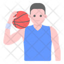 Sports Man Basketball Player Athlete Icon
