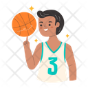 Basketball Player Basketball Basket Icon