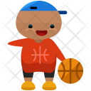 Basketball Athlete Player Icon