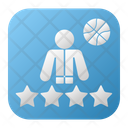 Basketball Player Rating Icon
