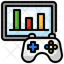 Bat Chart Game Development Analytics Icon