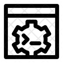 Batch File Icon - Download in Line Style