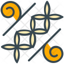 Batik Flower Decoration Icon