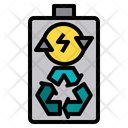 Battery Recycle Electric Station Energy Plant Icon
