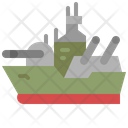 Battleship Warship Navy Icon