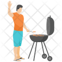 Bbq Grill Grilled Food Outdoor Cooking Icon