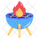 Barbeque Grill Bbq Grill Camp Fire Icon