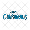 Be Courageous Motivation Positivity Icon