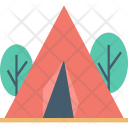 Beach Tent Camping Icon