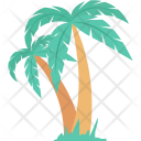 Beach Coconut Trees Icon