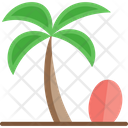 Beach Cocnut Tree Tree Icon