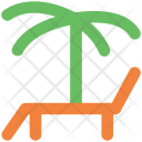 Beach Island Palm Icon