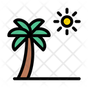 Beach Palm Tree Icon