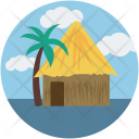 Beach Trekking Hut Icon