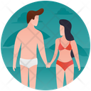Beach Couple Icon