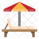 Sun Bed Beach Icon