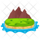 Beach Island Island Island Scene Icon