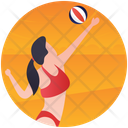 Beach Volleyball Handball Olympic Sports Icon