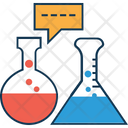 Beaker With Chat Beaker Lab Test Icon