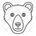 Bear Face Forest Icon
